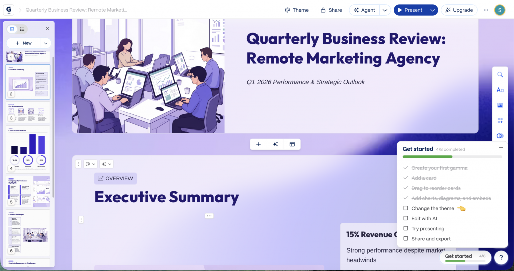 Gamma AI Presentation Generator